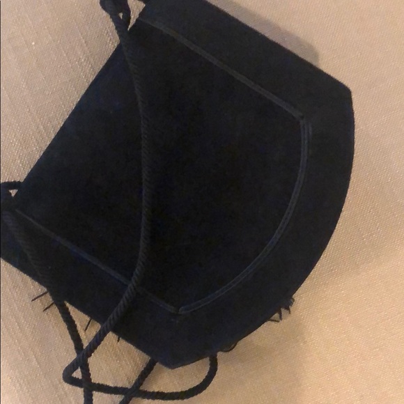 YSL black suede tassel cross body purse - Picture 4 of 7